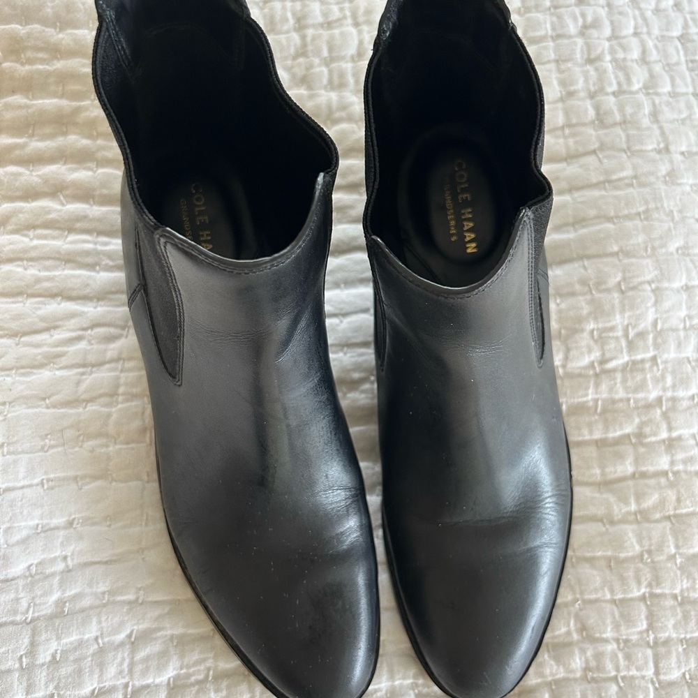 Cole Haan Black Ankle Boots - waterproof